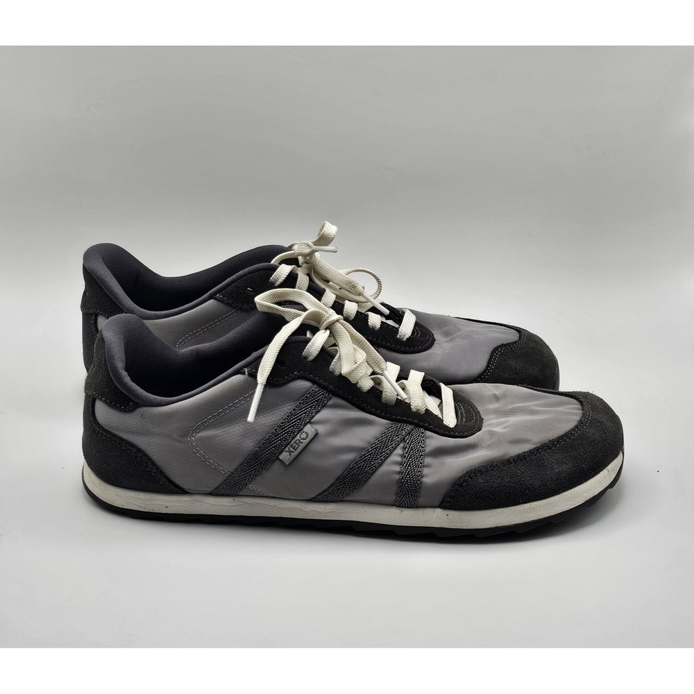 Xero Shoes Wynn Retro Nylon Suede Sneaker Mens 9 Gray Barefoot Running Zero Drop